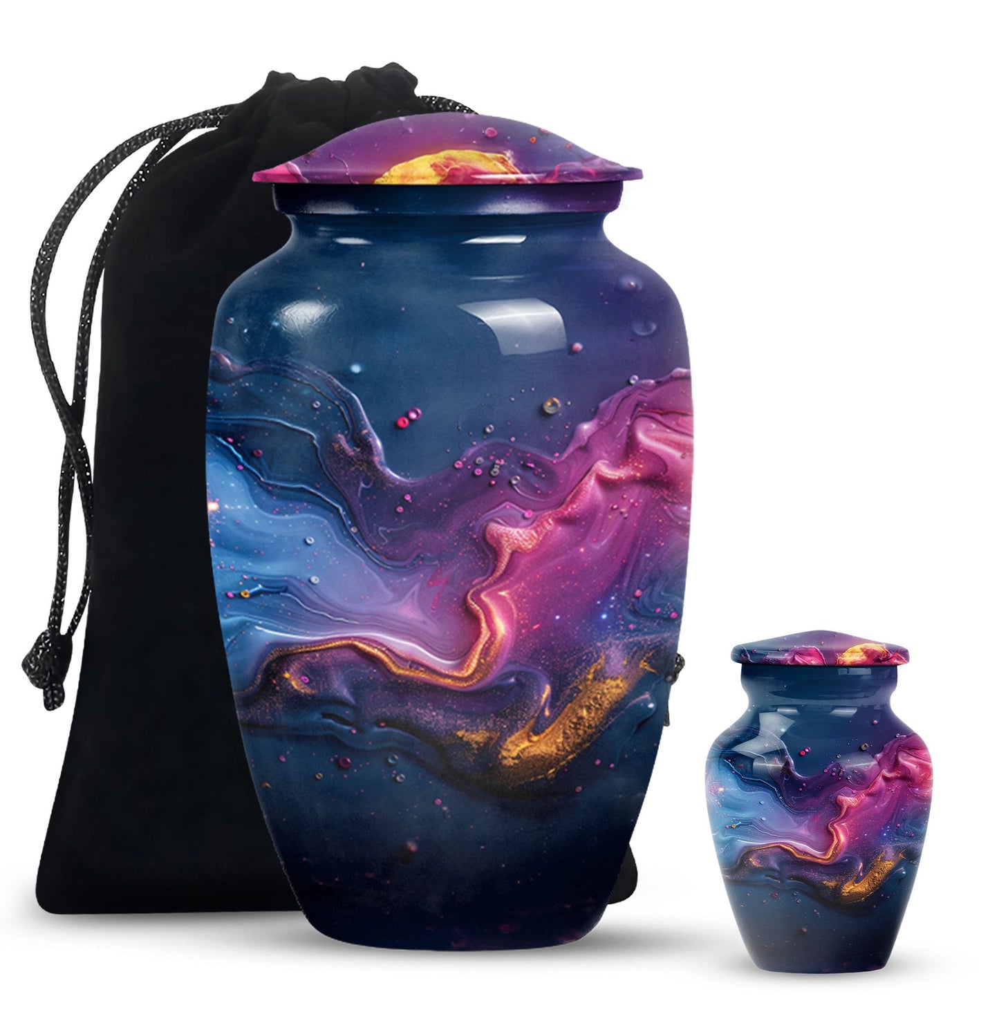 Classic Abstract Urn, 10-inch memorial adult urn