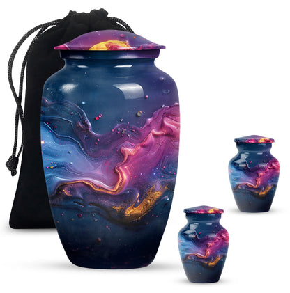 Classic Abstract Urn, 10-inch memorial adult urn