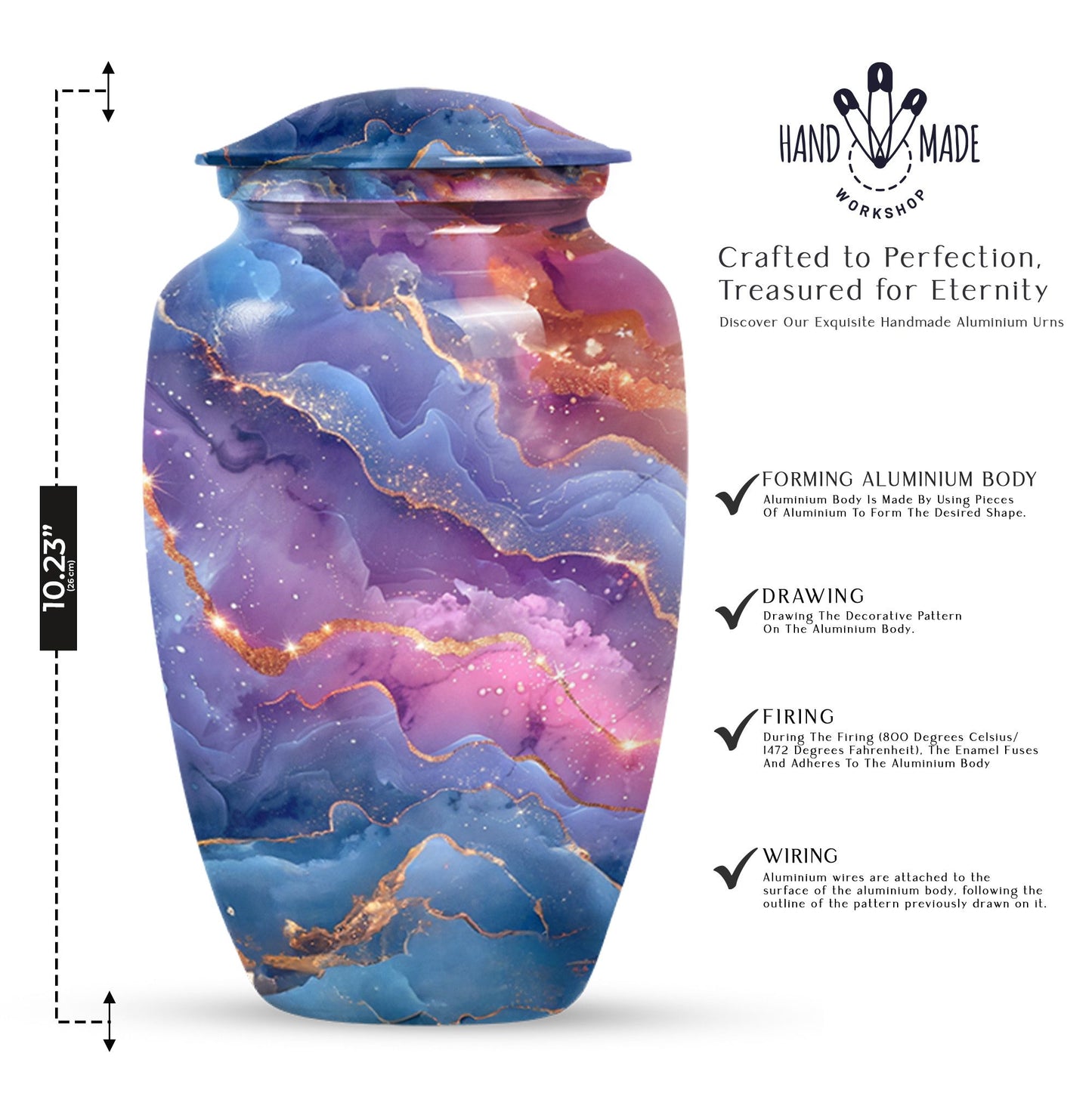 Abstract-themed Urn for Adult Ashes