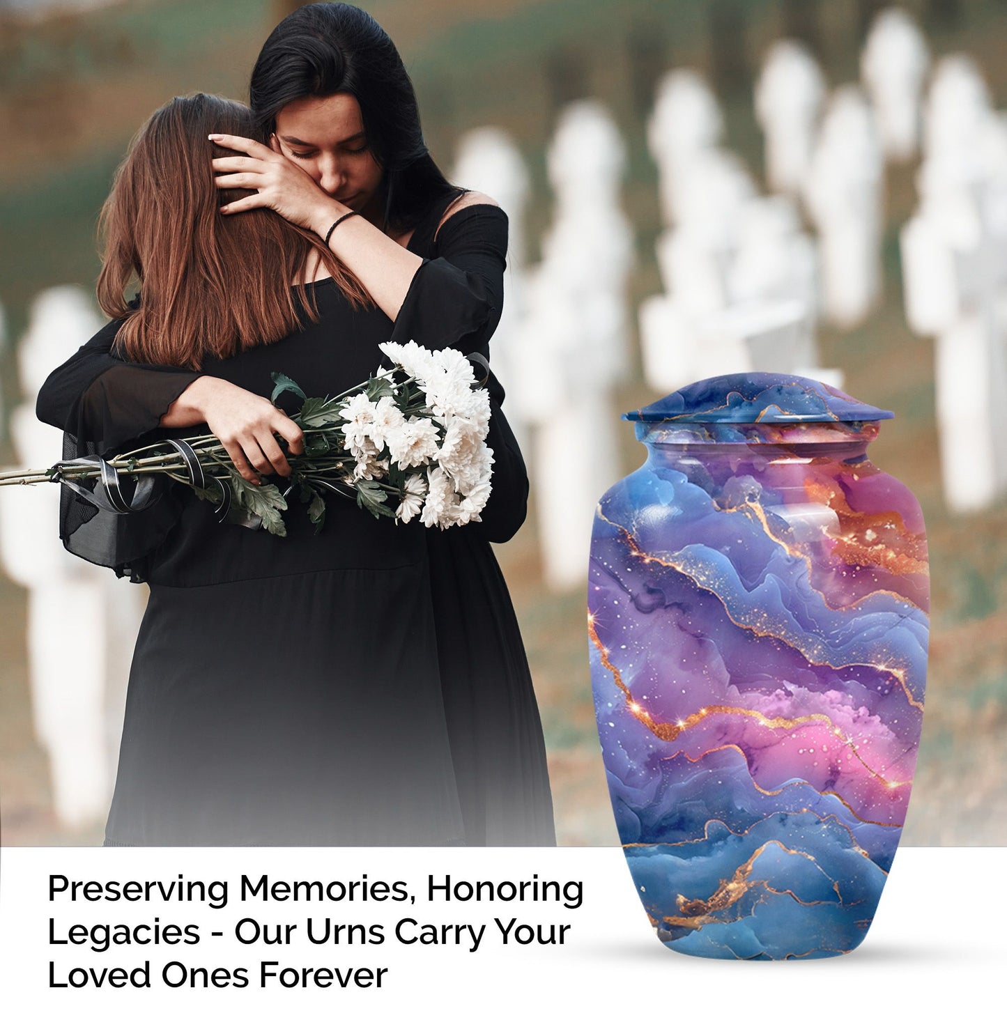 Abstract-themed Urn for Adult Ashes