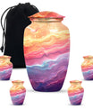 abstract themed classic urn for adult ashes.