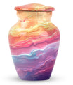 abstract themed classic urn for adult ashes.