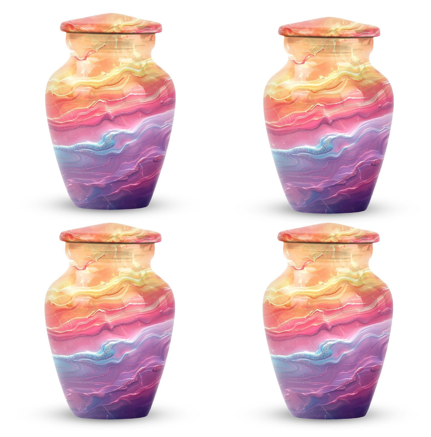 abstract themed classic urn for adult ashes.