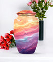 abstract themed classic urn for adult ashes.
