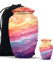 abstract themed classic urn for adult ashes.