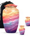 abstract themed classic urn for adult ashes.