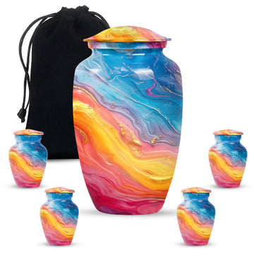 Large Urn with 4 Small Urn