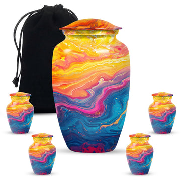 Large Urn with 4 Small Urn