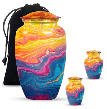 Large Urn with 2 Mini Urn