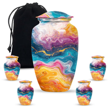 Large Urn with 4 Small Urn