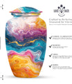 10-inch Abstract Classic Urn