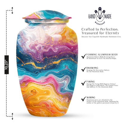 10-inch Abstract Classic Urn