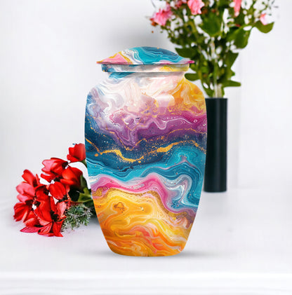 10-inch Abstract Classic Urn