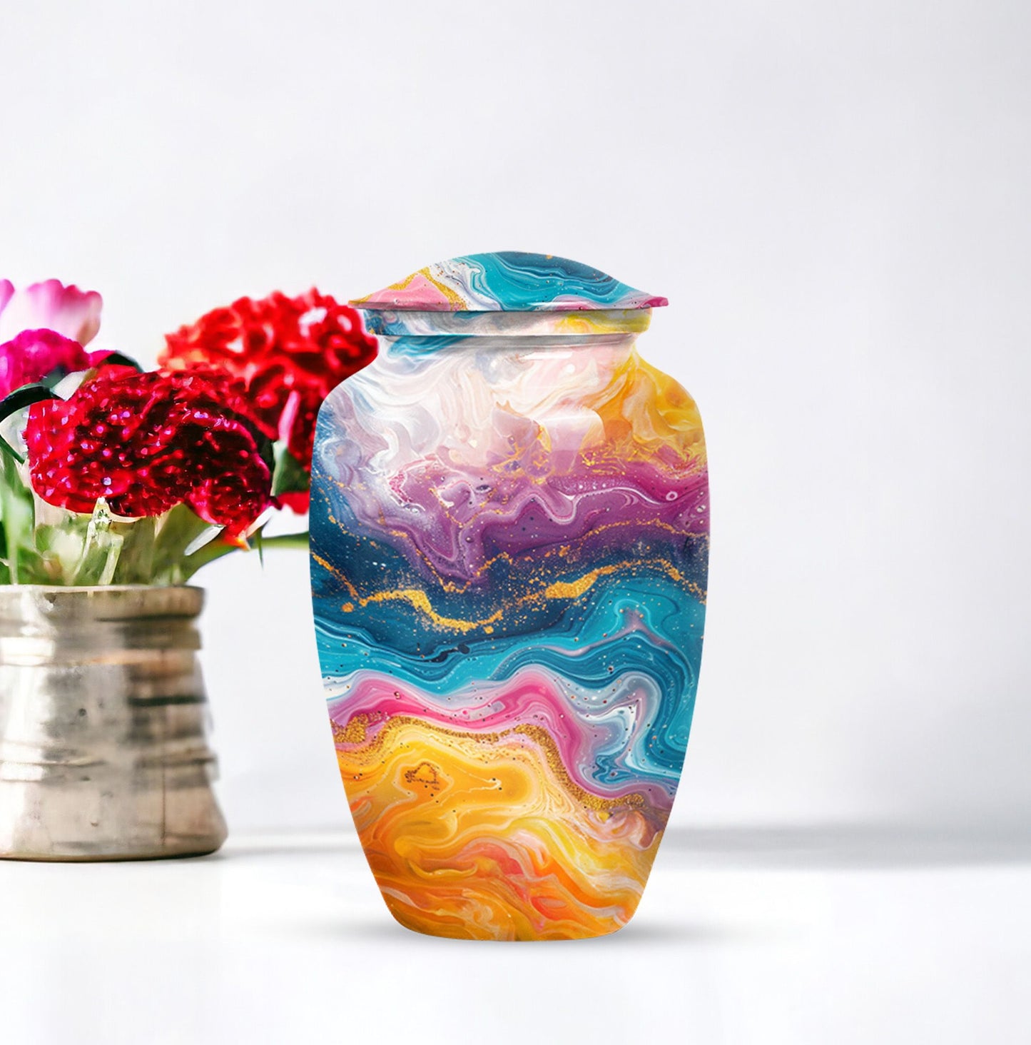 10-inch Abstract Classic Urn