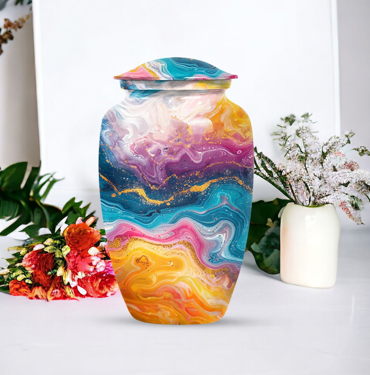 10-inch Abstract Classic Urn