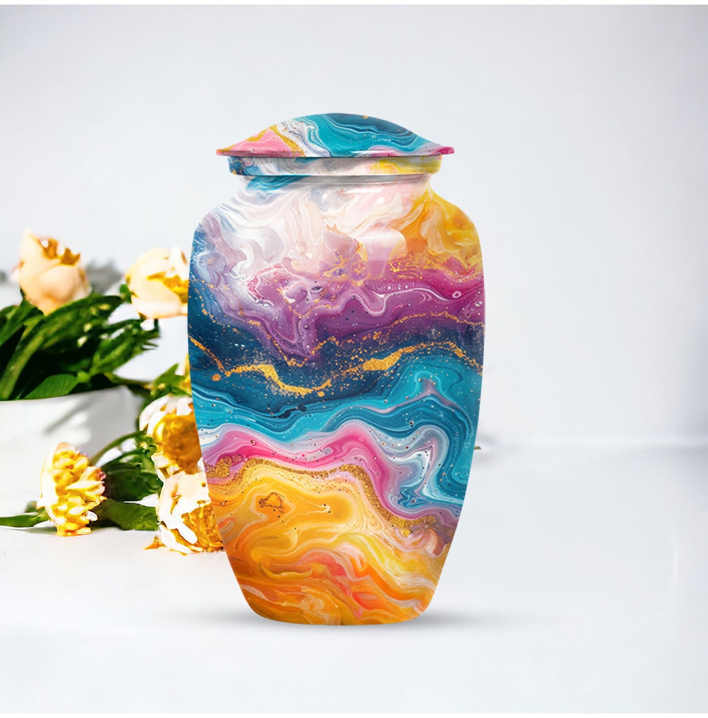 10-inch Abstract Classic Urn