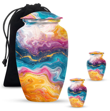 Large Urn with 2 Mini Urn