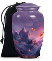 Purple Meadow Classic Urn, large Cremation Urn for Dad