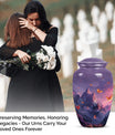 Purple Meadow Classic Urn, large Cremation Urn for Dad