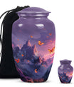 Purple Meadow Classic Urn, large Cremation Urn for Dad