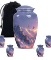 purple meadow urn for burial, Keepsake Urn