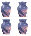 purple meadow urn for burial, Keepsake Urn