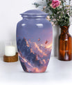 purple meadow urn for burial, Keepsake Urn