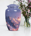 purple meadow urn for burial, Keepsake Urn
