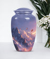 purple meadow urn for burial, Keepsake Urn