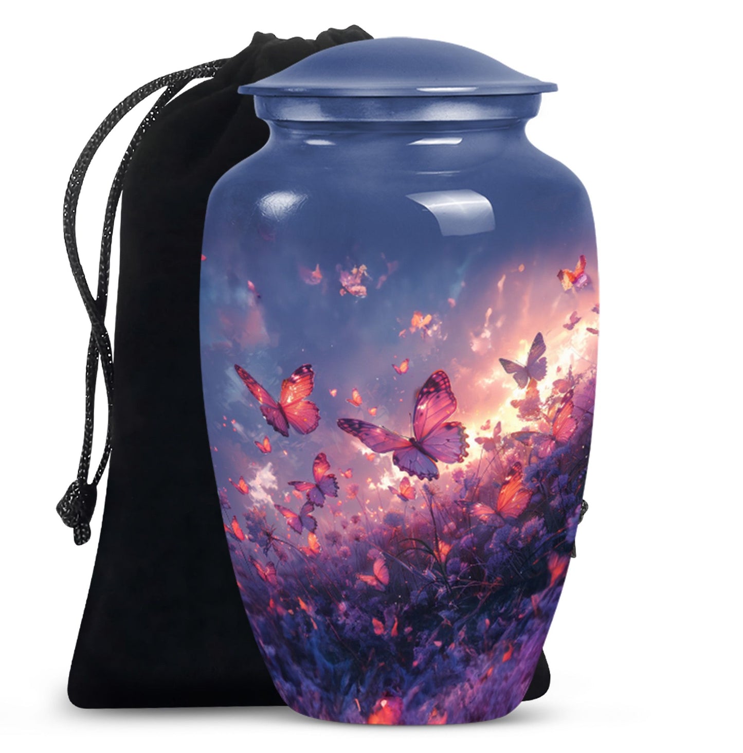Purple Meadow 10-inch Classic Urn.