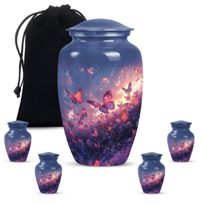 Purple Meadow 10-inch Classic Urn.