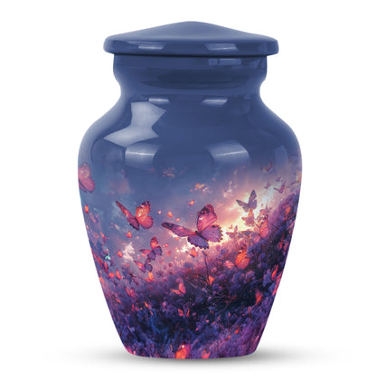 Purple Meadow 10-inch Classic Urn.