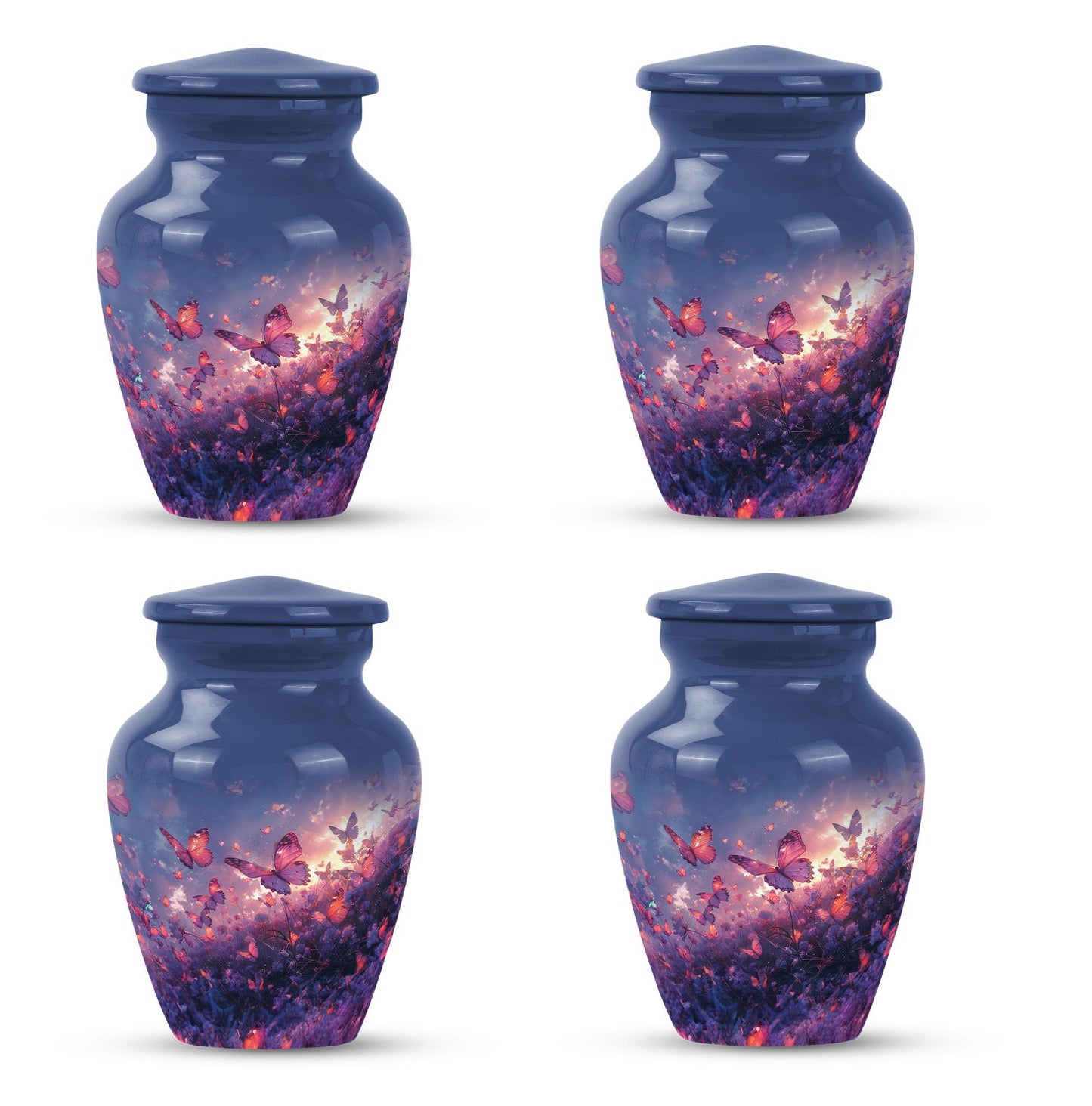 Purple Meadow 10-inch Classic Urn.