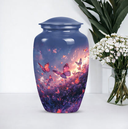 Purple Meadow 10-inch Classic Urn.
