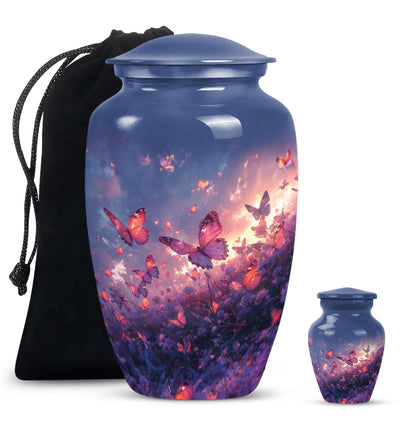 Purple Meadow 10-inch Classic Urn.