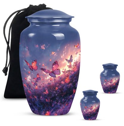 Purple Meadow 10-inch Classic Urn.