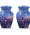  Purple Meadow Urn for women's cremation ashes