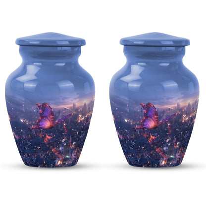  Purple Meadow Urn for women's cremation ashes