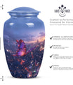  Purple Meadow Urn for women's cremation ashes