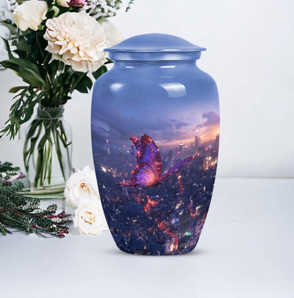  Purple Meadow Urn for women's cremation ashes