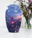  Purple Meadow Urn for women's cremation ashes