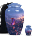  Purple Meadow Urn for women's cremation ashes