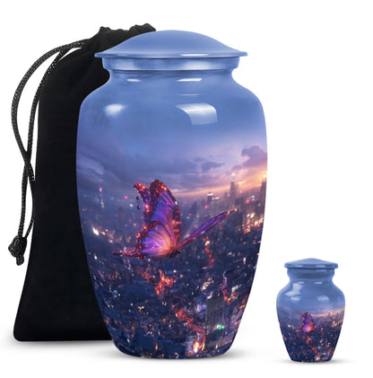  Purple Meadow Urn for women's cremation ashes