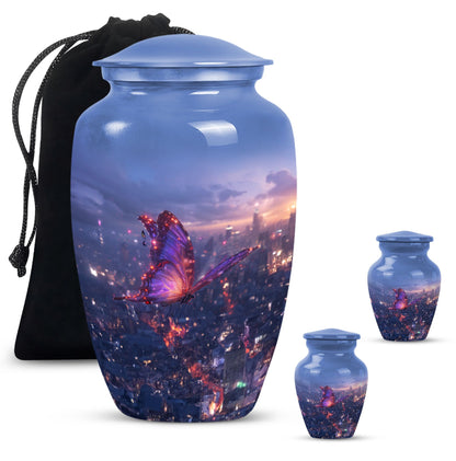  Purple Meadow Urn for women's cremation ashes