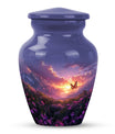 purple meadow urn for memorial funeral, urns for human ashes