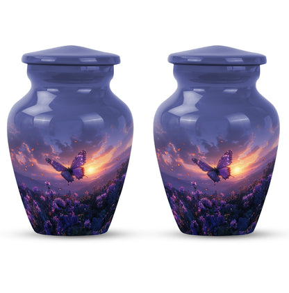 purple meadow classic urn for adult human ashes