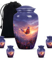 purple meadow cremation urn, Keepsake Urn