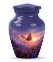 purple meadow cremation urn, Keepsake Urn