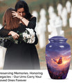 purple meadow cremation urn, Keepsake Urn