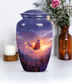 purple meadow cremation urn, Keepsake Urn